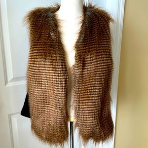 Faux fur vest / Burning Man